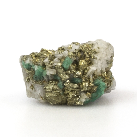 Emerald with Pyrite and Quartz from Columbia 1....