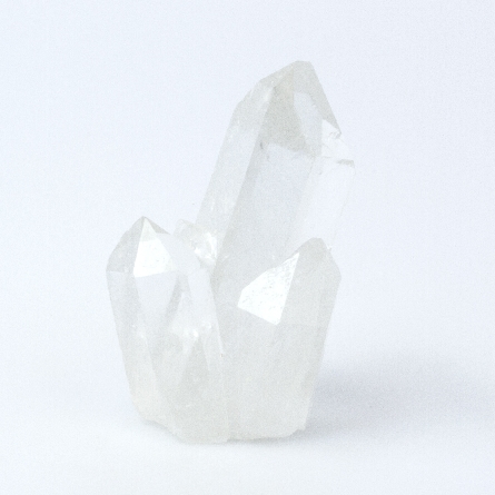 Twinned Quartz Crystal 3  L x 1.5  W x 1.5  H