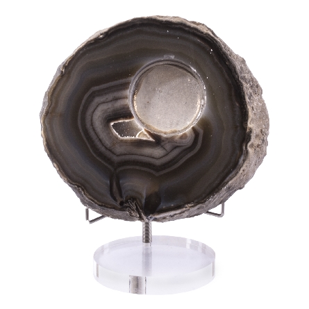 Chocolate Brown Agate with Drusy Pocket Votive ...