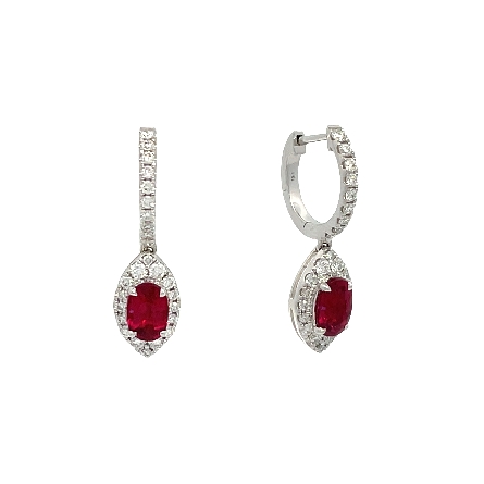 /home/earthtreasures/catalog.shopearthtreasures.com/imagedumplarge/EARTH_O1-00837.jpg 18K White Gold 23mm Oval Halo Drop Earrings w/2...