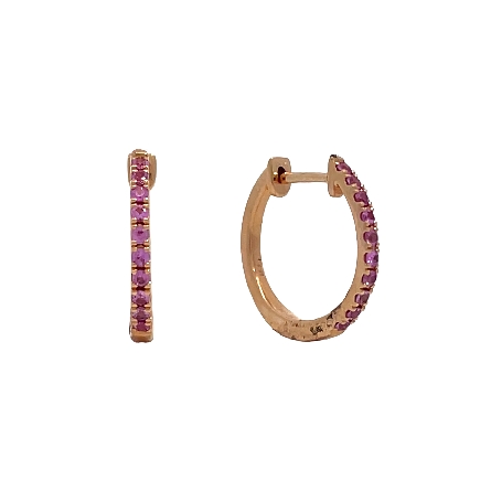 /home/earthtreasures/catalog.shopearthtreasures.com/imagedumplarge/EARTH_O2-01209.jpg 18K Rose Gold 14mm Shared Prong Round Huggie Ho...
