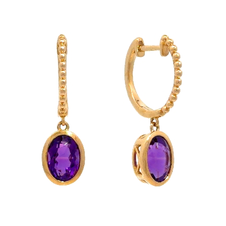 /home/earthtreasures/catalog.shopearthtreasures.com/imagedumplarge/EARTH_O4-01034.jpg 14K Yellow Gold Bezel Set Dangle Hoop Earrings ...