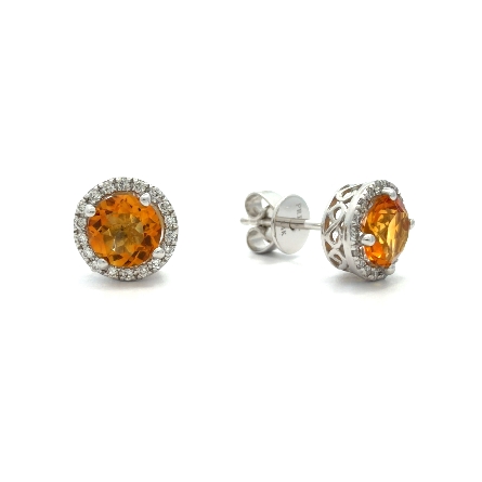 /home/earthtreasures/catalog.shopearthtreasures.com/imagedumplarge/EARTH_O4-100001.jpg 14K White Gold Halo Stud Earrings w/Madeira Cit...