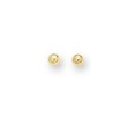 14K White Gold 6mm Ball Stud Earrings #W6BALL