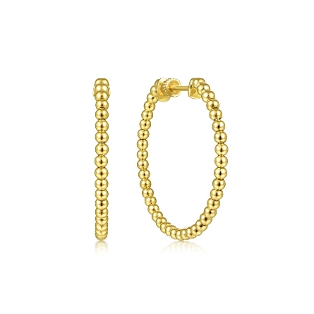 14K Yellow Gold Gabriel Bujukan 30mm Bead Class...
