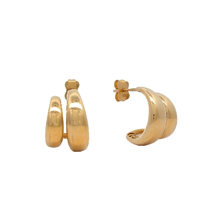 /home/earthtreasures/catalog.shopearthtreasures.com/imagedumplarge/EARTH_Q-08167.jpg 14K Yellow Gold 2Row Tapered Hoop Polished Earr...