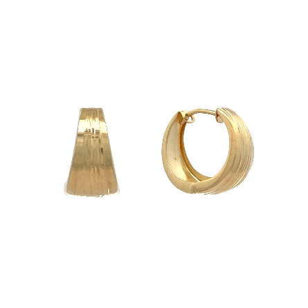/home/earthtreasures/catalog.shopearthtreasures.com/imagedumplarge/EARTH_Q-08169.jpg 14K Yellow Gold Tapered Polished Hinged Hoop Ea...