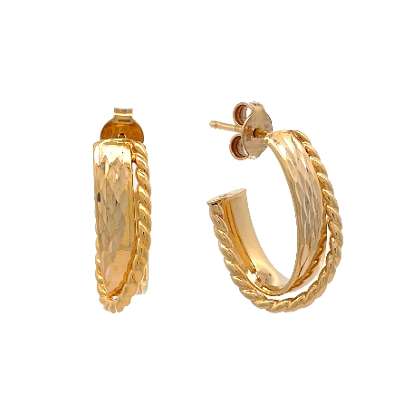 /home/earthtreasures/catalog.shopearthtreasures.com/imagedumplarge/EARTH_Q-08182.jpg 14K Yellow Gold 2Row Diamond Cut and Twisted Ro...