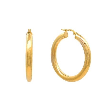 /home/earthtreasures/catalog.shopearthtreasures.com/imagedumplarge/EARTH_Q-08183.jpg 14K Yellow Gold Polished Tube Hoop Earrings 3.5...