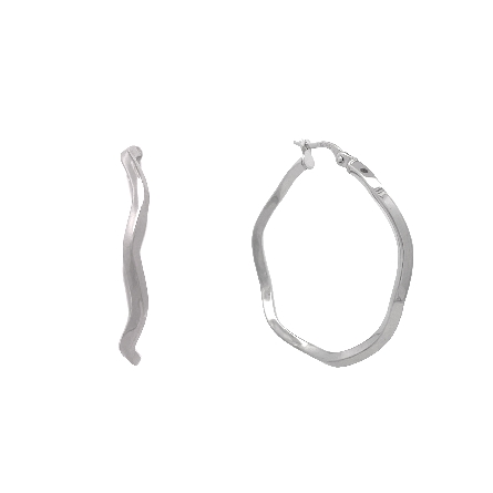 /home/earthtreasures/catalog.shopearthtreasures.com/imagedumplarge/EARTH_Q-08189.jpg 14K White Gold Round Twist Hoop Earrings 3.26gr...