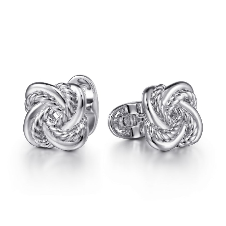 Sterling Silver Double Love Knot Cuff Links #CL...