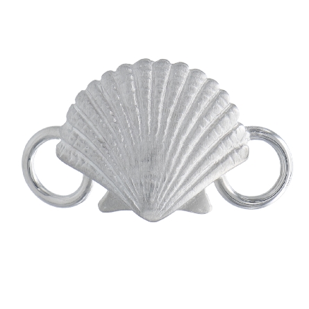 Sterling Silver Scallop Shell Clasp Convertible...