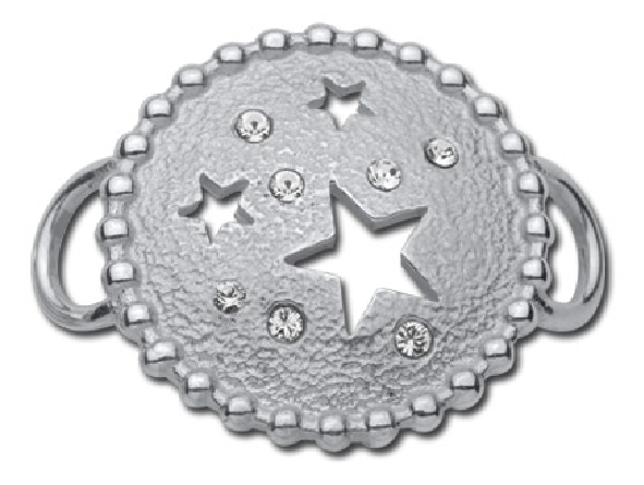 Sterling Silver Skys The Limit Crystal Clasp Convertible Collection #SB5811 (Bracelet sold seperately)