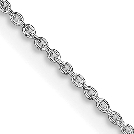 Sterling Silver Rhodium Plated 18inch 1mm Cable...
