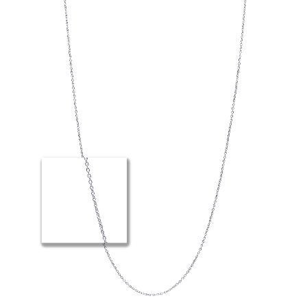 Sterling Silver Rhodium Plated 18inch 1.25mm Ca...
