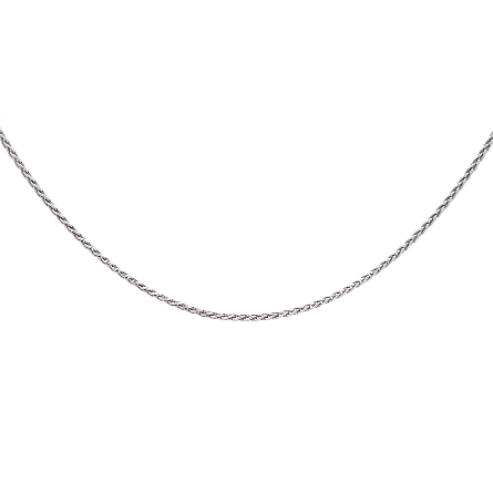 Sterling Silver 18inch 1.5mm Rhodium Plated Esp...