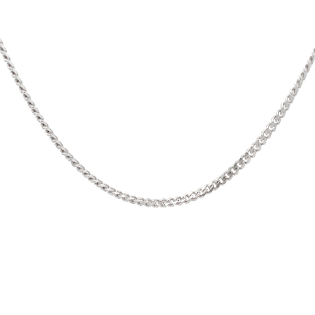 Sterling Silver 20inch Rhodium Plated 3.5mm Mia...