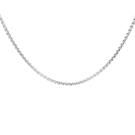 Sterling Silver Rhodium Plated 18inch 2.5mm Rou...