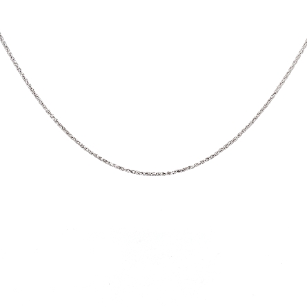 Sterling Silver 24inch 1.5mm Rhodium Plated Esp...