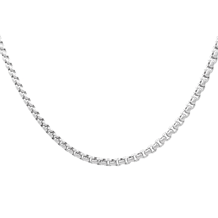 Sterling Silver Rhodium Plated 18inch 3.6mm Rou...
