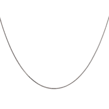 Sterling Silver Rhodium Plated 16inch 1.1mm Box...