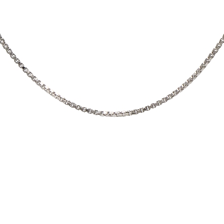 Sterling Silver Rhodium Plated 18inch 1.1mm Box...