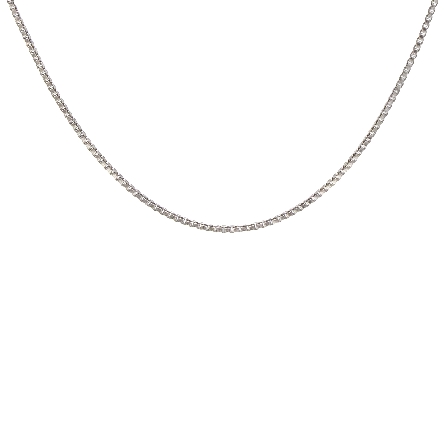 Sterling Silver Rhodium Plated 22inch 1.1mm Box...
