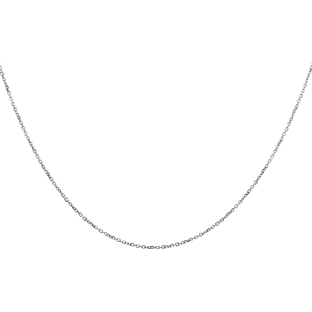 Sterling Silver Rhodium Plated 18inch Diamond C...
