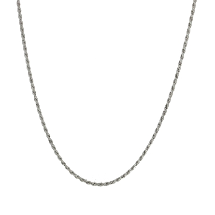 Sterling Silver Rhodium Plated 18inch 1.5mm Dia...