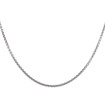 Sterling Silver Rhodium Plated 20inch 2.5mm Rou...