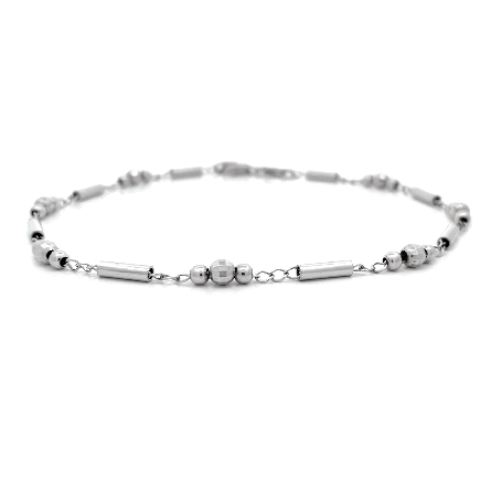 /home/earthtreasures/catalog.shopearthtreasures.com/imagedumplarge/EARTH_SS-07303.jpg Sterling Silver 10inch Diamond Cut Bead and Bar...