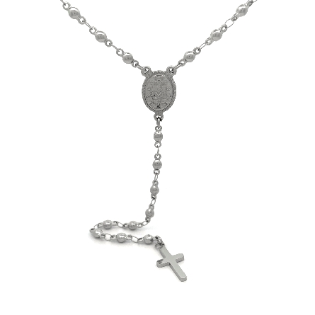 /home/earthtreasures/catalog.shopearthtreasures.com/imagedumplarge/EARTH_ST-00041.jpg Stainless Steel 27inch Rosary Necklace #RN-2
