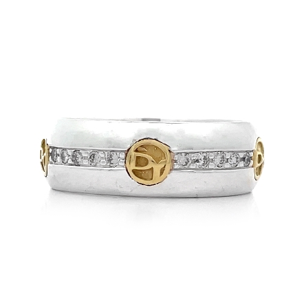 Sterling Silver and 18K Yellow Gold Estate Davi...