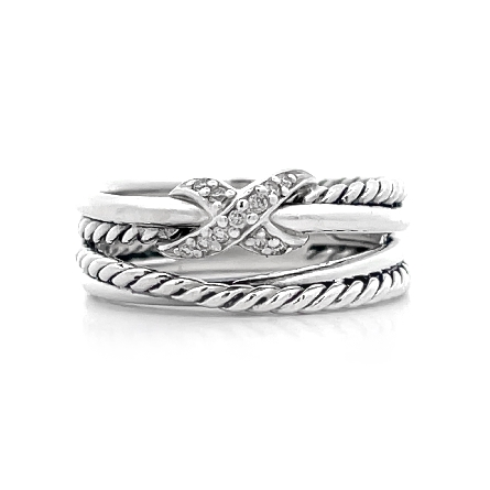 Sterling Silver Estate David Yurman 4Row 6mm X ...