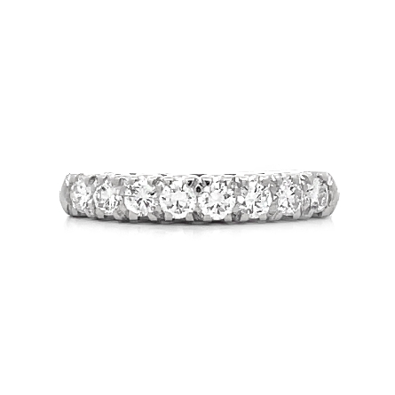 14K White Gold Estate Antique Style Band w/8 Di...