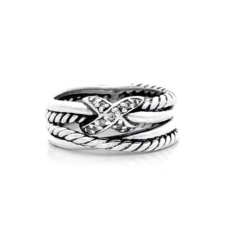 Sterling Silver Estate David Yurman X Crossover...
