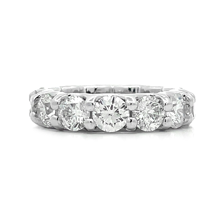 Platinum Estate Shared Prong Set Eternity Band ...