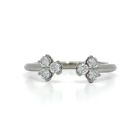 Platinum Estate Tiffany &amp; Co Aria Cuff Ring w/D...