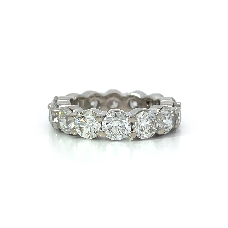 14K White Gold Estate Shared Prong Eternity Ban...
