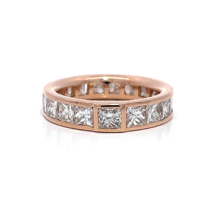 14K Rose Gold Estate Channel Set Eternity Band ...