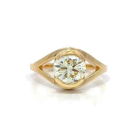 /home/earthtreasures/catalog.shopearthtreasures.com/imagedumplarge/EARTH_U1-105999.jpg 14K Yellow Gold Estate Split Shank Half Bezel E...
