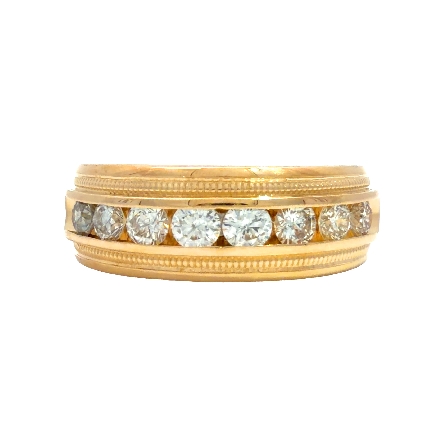 /home/earthtreasures/catalog.shopearthtreasures.com/imagedumplarge/EARTH_U1-106034.jpg 14K Yellow Gold Milgrain Channel Band w/8Diams=...