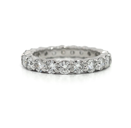 /home/earthtreasures/catalog.shopearthtreasures.com/imagedumplarge/EARTH_U1-106077.jpg Platinum Estate Shared Prong Eternity Band w/Di...