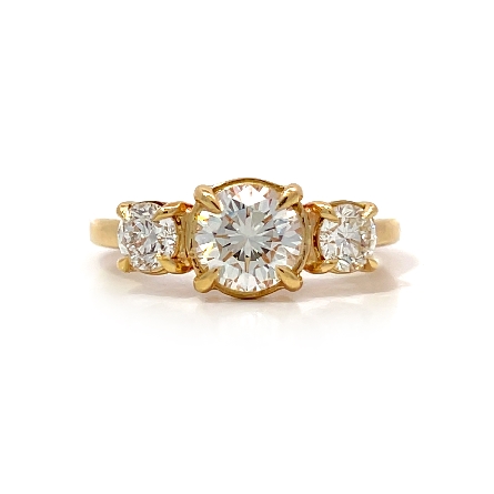 /home/earthtreasures/catalog.shopearthtreasures.com/imagedumplarge/EARTH_U1-106165.jpg 14K Yellow Gold Estate 3Stone Engagement Ring w...