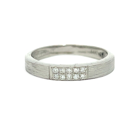 /home/earthtreasures/catalog.shopearthtreasures.com/imagedumplarge/EARTH_U1-106185.jpg 14K White Gold Estate Pave Bar Sandblasted Band...