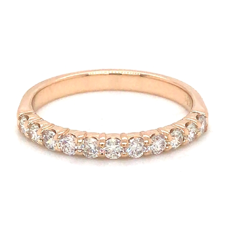 14K Yellow Gold Estate Shared Prong Band w/11Di...