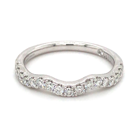 14K White Gold Estate   The Leo  Curved Shadow ...