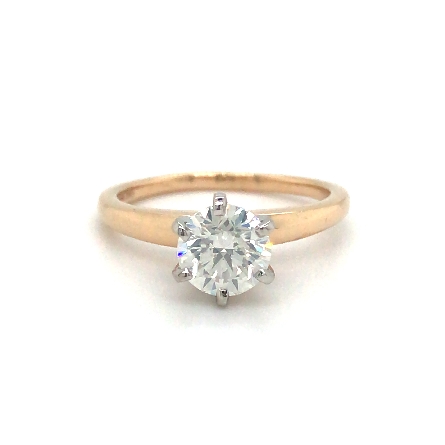 14K Yellow and White Gold Estate Solitaire Enga...