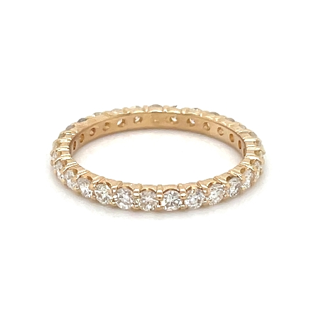14K Yellow Gold Esate Shared Prong Eternity Ban...