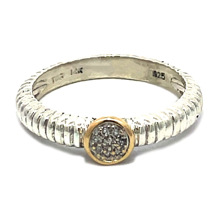 Sterling Silver and 14K Yellow Gold Estate Ribb...